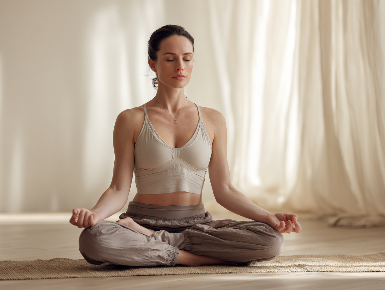 Інструктор йоги в медитації